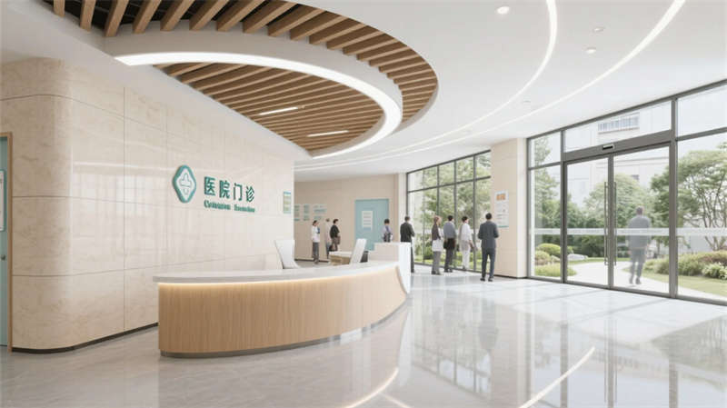 療愈綠洲，光影共生——合肥6000平醫院裝修設計效果圖